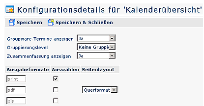 Konfigurationsdetails kalender&uuml;bersicht